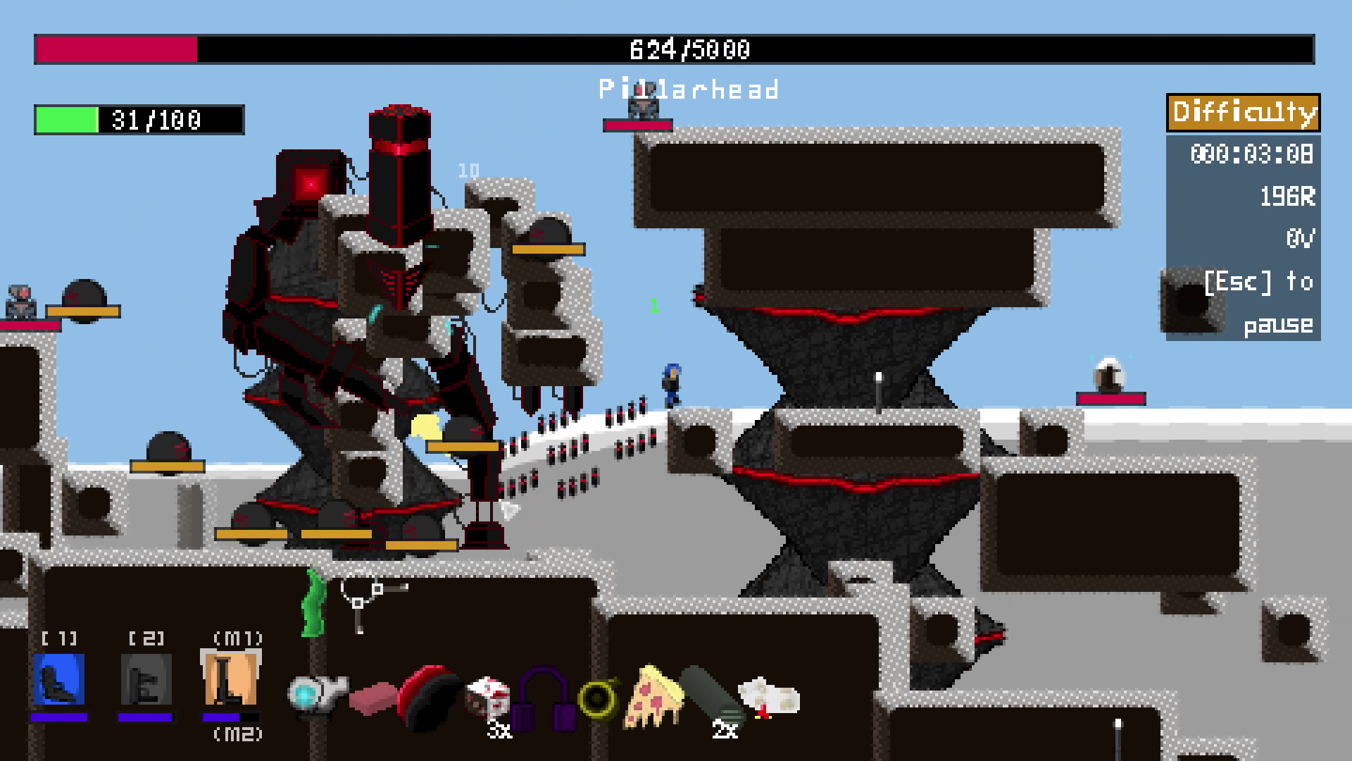 Halved gameplay