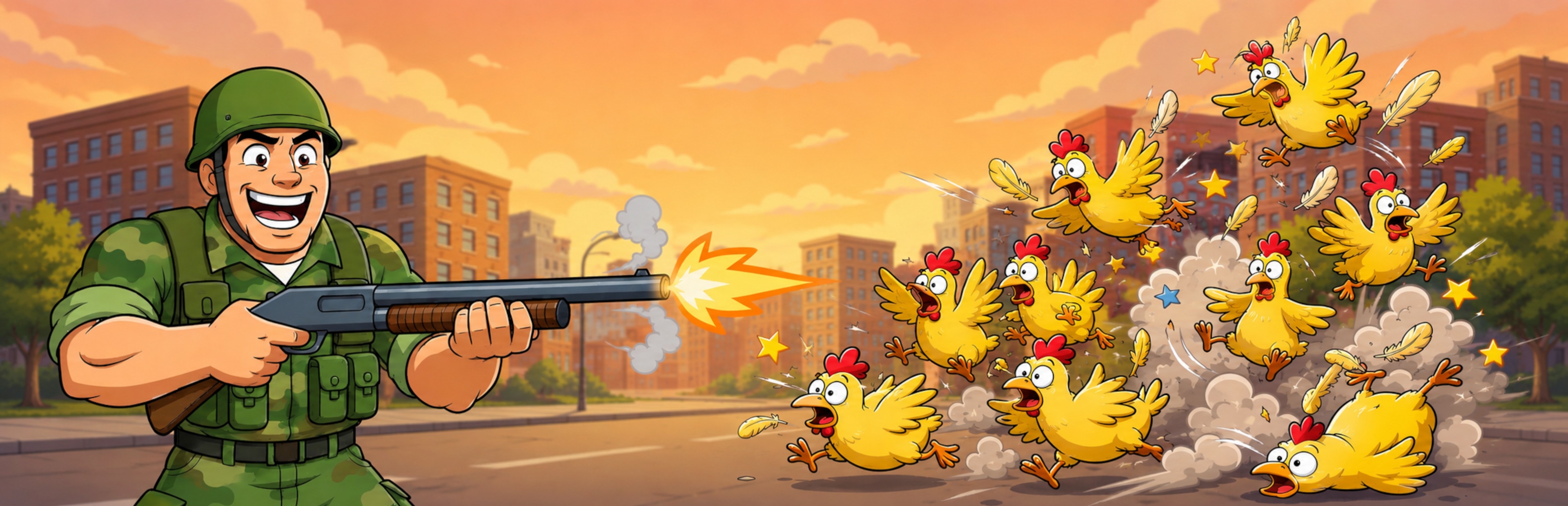 Chickens. Chickens? Chickens! artwork