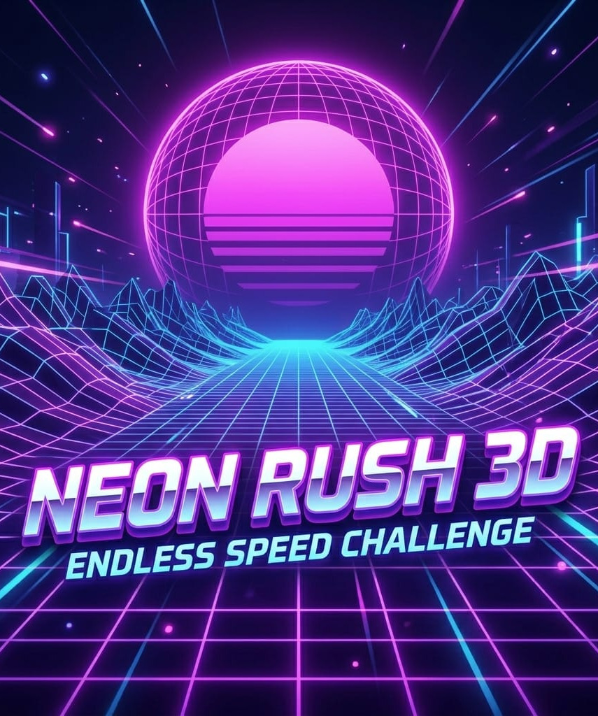 Neon Rush 3d Endless Speed Challenge