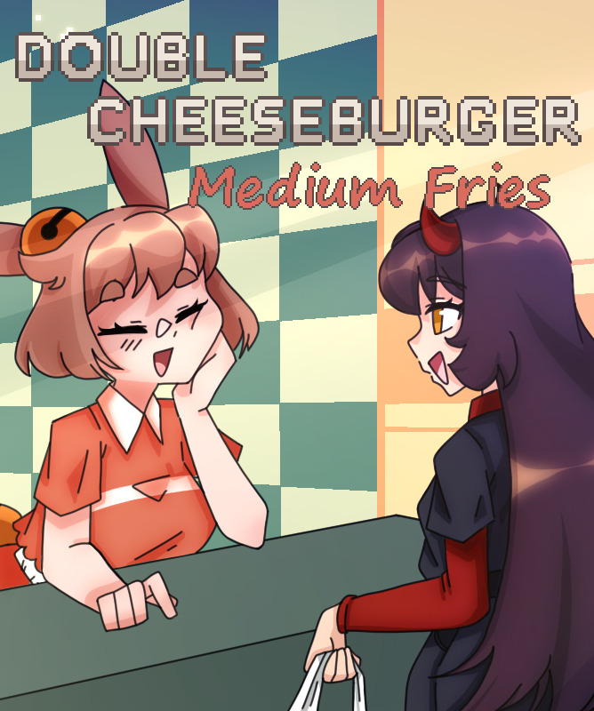 Double Cheeseburger, Medium Fries
