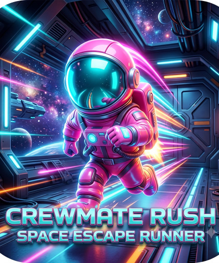 Crewmate Rush Space Escape Runner