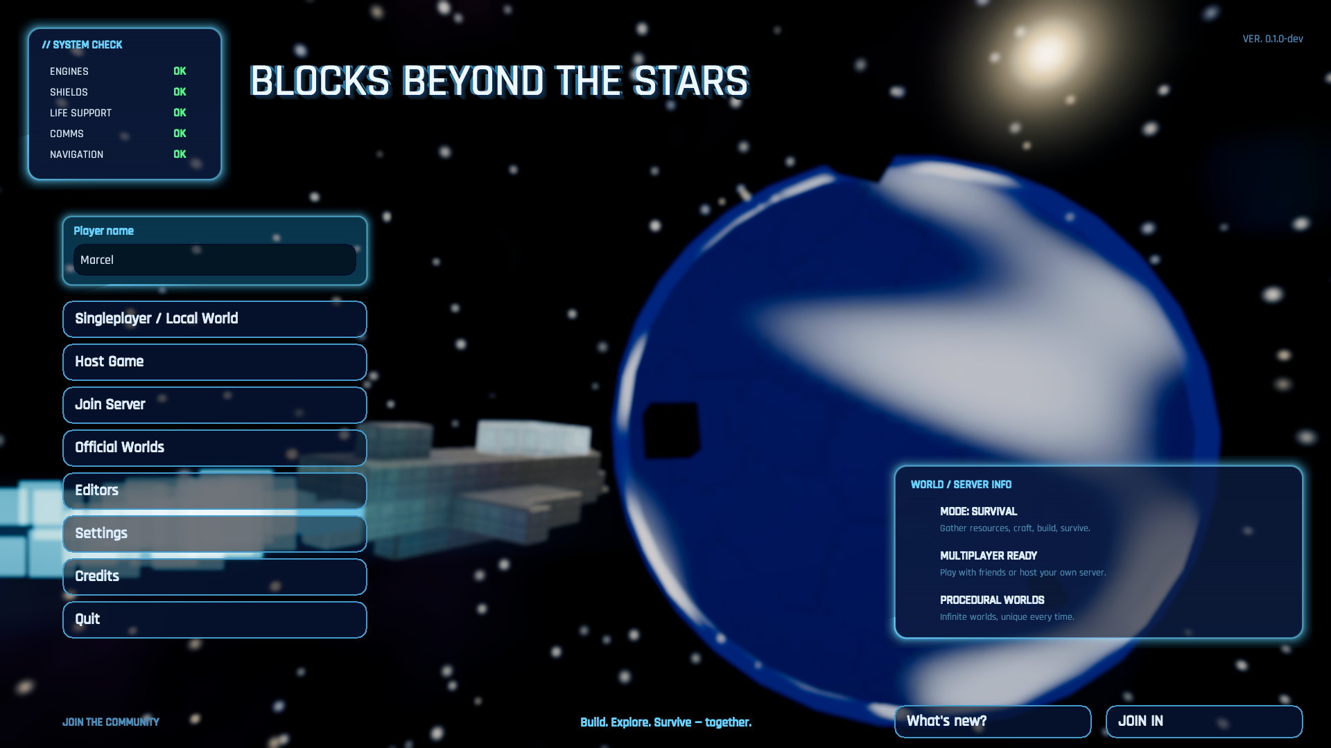 Blocks Beyond The Stars